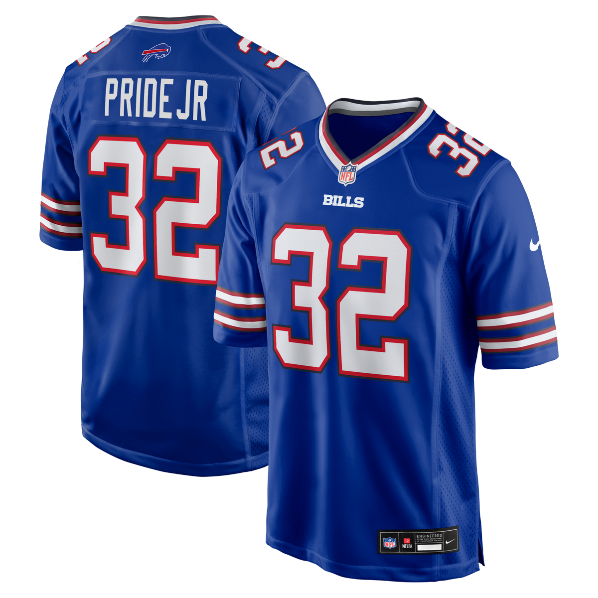 Buffalo Bills Toriano Pride Jr. Royal Team Game Football Jersey