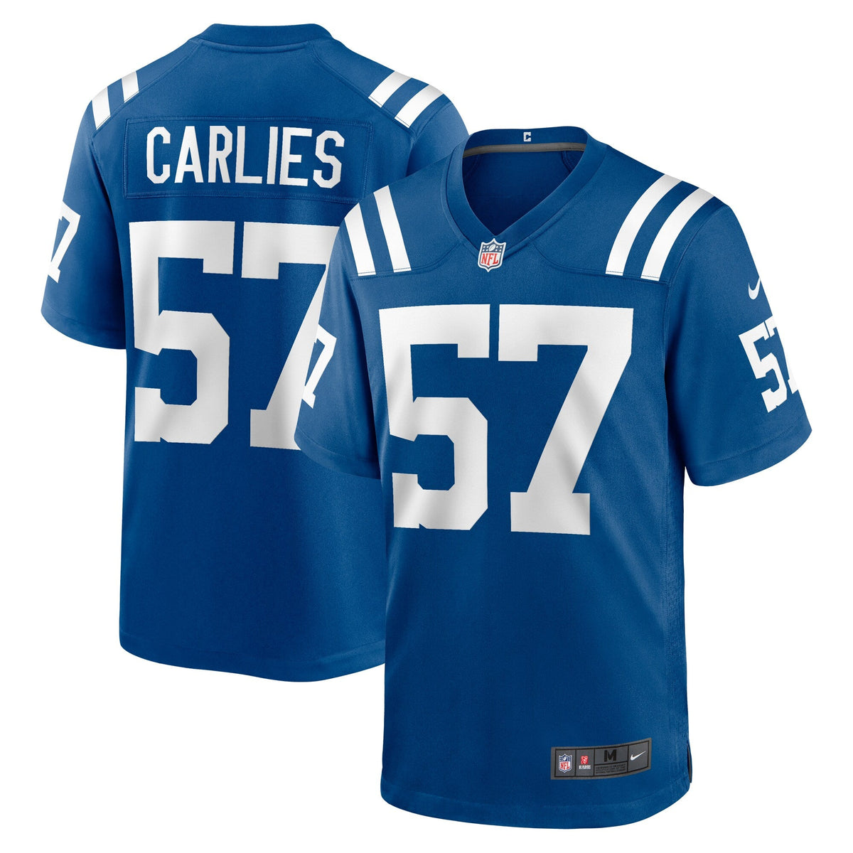 Indianapolis Colts Jaylon Carlies Royal Game Football Jersey