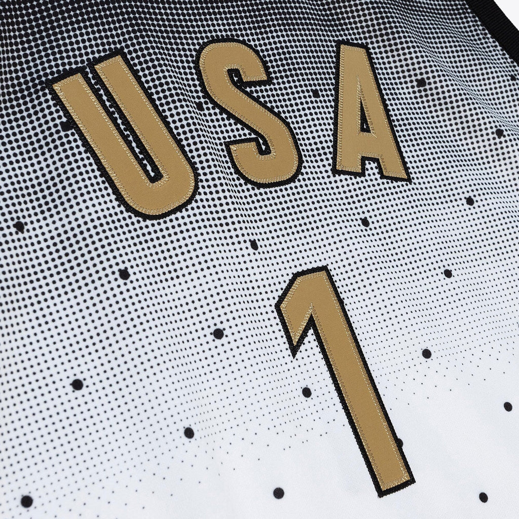 NBA Devin Booker 2016 USA Jersey All-Star - White/Black - Style 204329420