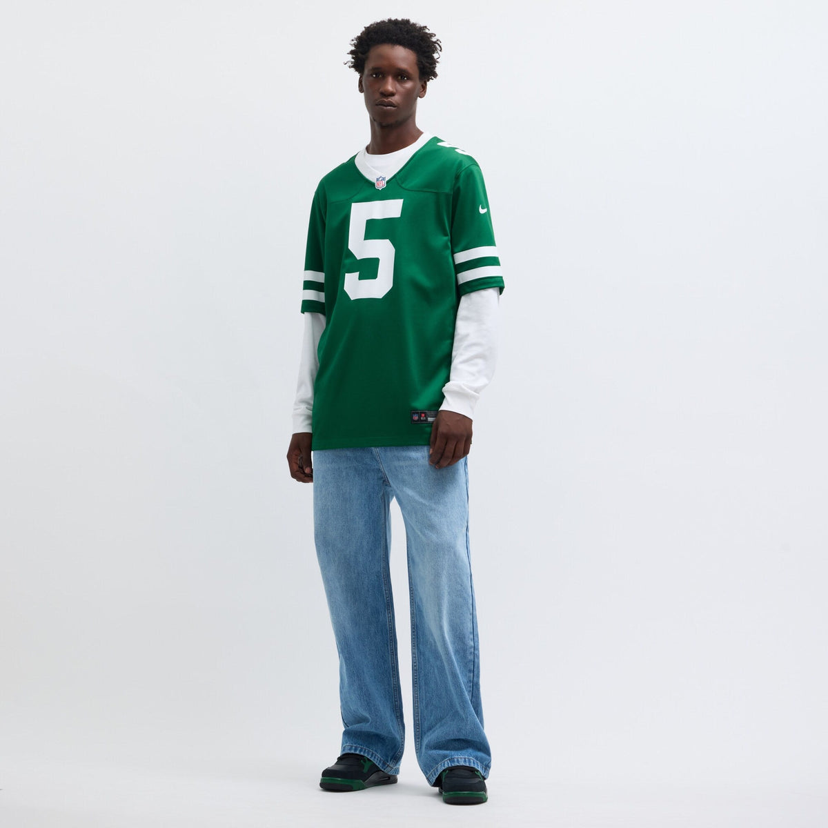 New York Jets Garrett Wilson Legacy Green Game Football Jersey