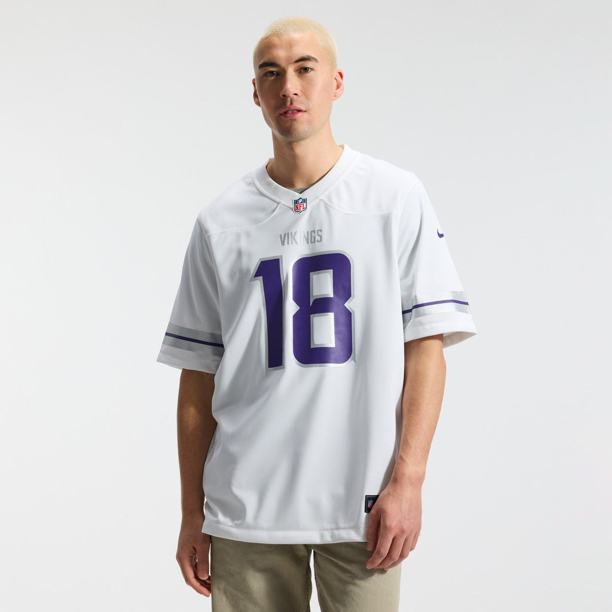 Minnesota Vikings Justin Jefferson White Alternate Game Player Football Jersey