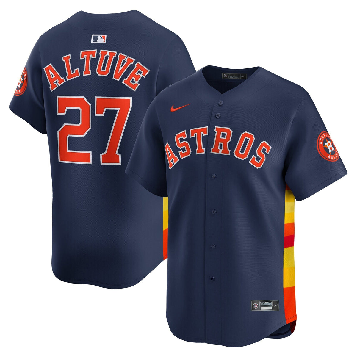 Houston Astros Jose Altuve Navy Alternate Limited Player Baseball Jersey