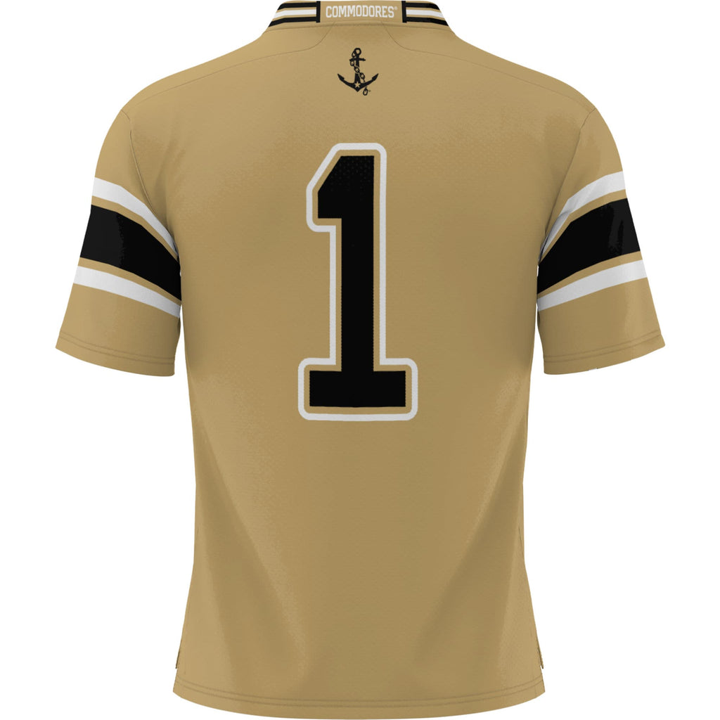 #1 Vanderbilt Commodores Football Jersey - Gold