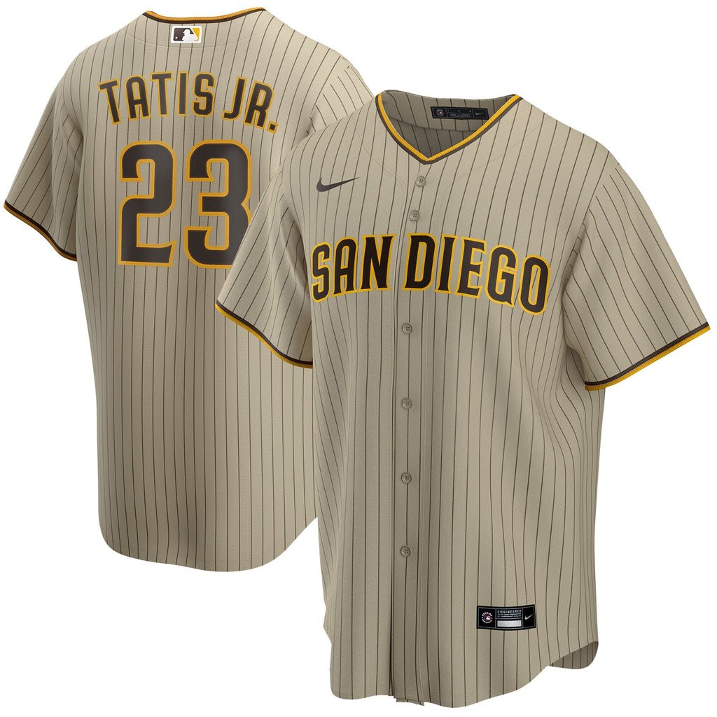 San Diego Padres Fernando Tatis Jr. Tan Alternate Replica Player Baseball Jersey