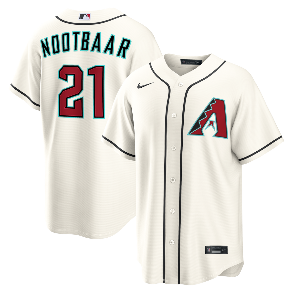 Arizona Diamondbacks Lars Nootbaar Cream Home Replica Baseball Jersey