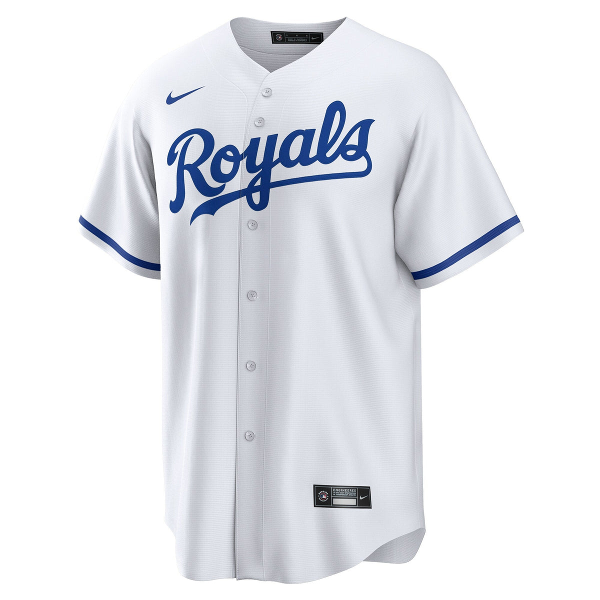 Kansas City Royals White Replica Custom Baseball Jersey