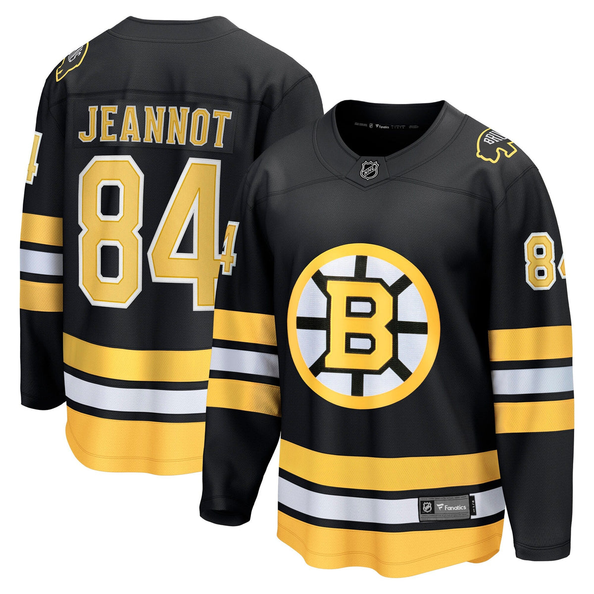 Boston Bruins Tanner Jeannot Black Home Breakaway Player Hockey Jersey