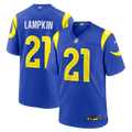 Los Angeles Rams Cam Lampkin Royal Team Game Football Jersey