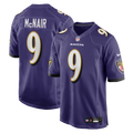 Baltimore Ravens Steve McNair Purple Game Retired Player Football Jersey