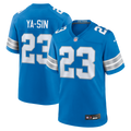 Detroit Lions Rock Ya-Sin Blue Team Game Football Jersey