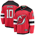 New Hockey Jersey Devils Daniel Sprong Red Home Breakaway Jersey