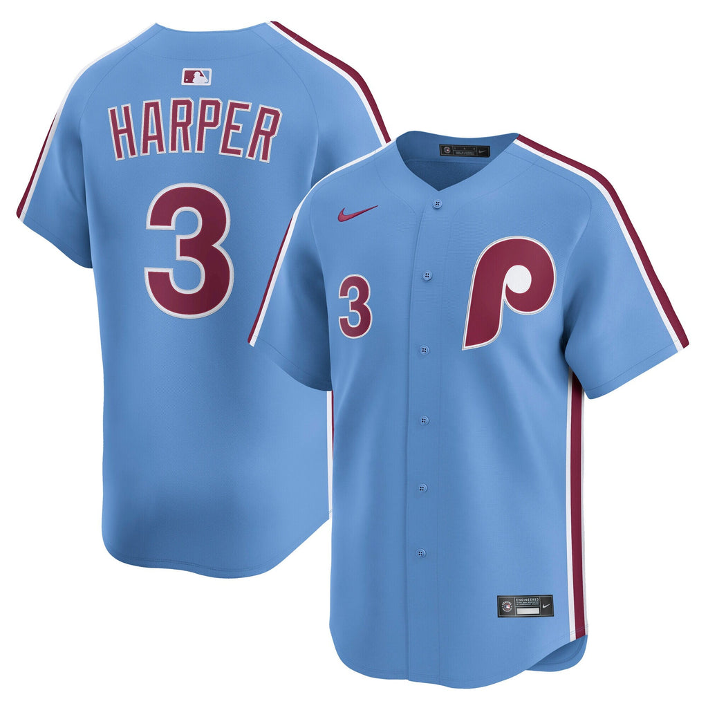 Philadelphia Phillies Bryce Harper Light Blue Alternate Limited Player Baseball Jersey
