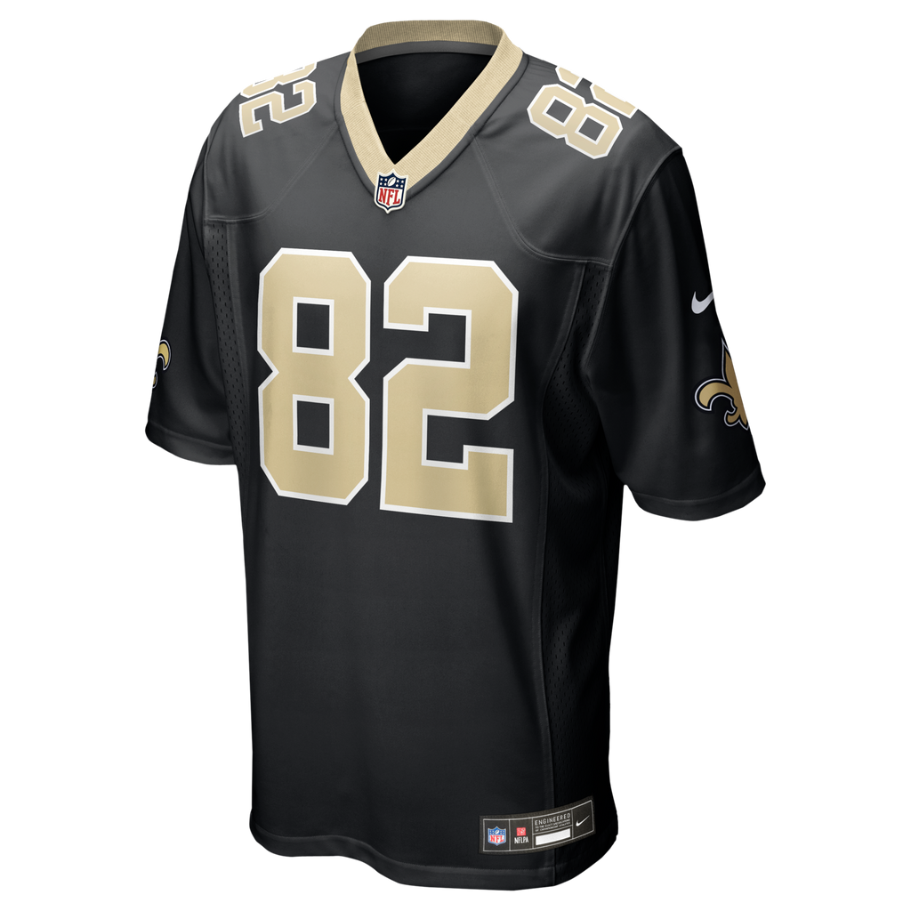 New Orleans Saints Bob Pollard Black Game Retired Player Football Jersey