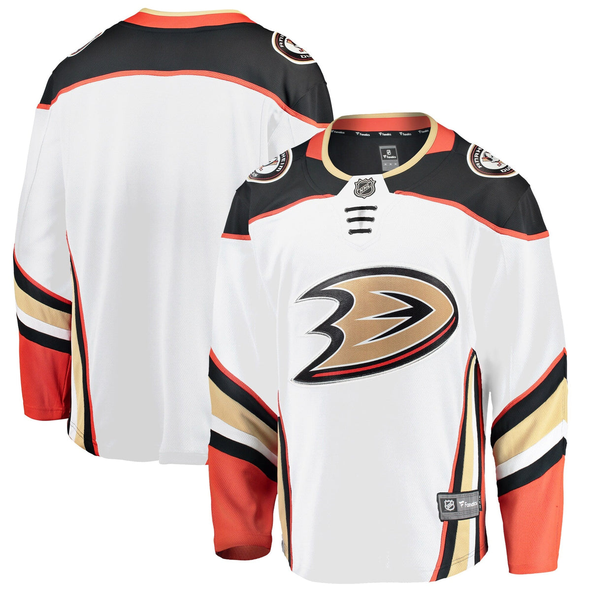 Anaheim Ducks White Breakaway Away Hockey Jersey
