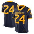 #24 Navy West Virginia Mountaineers Game Jersey