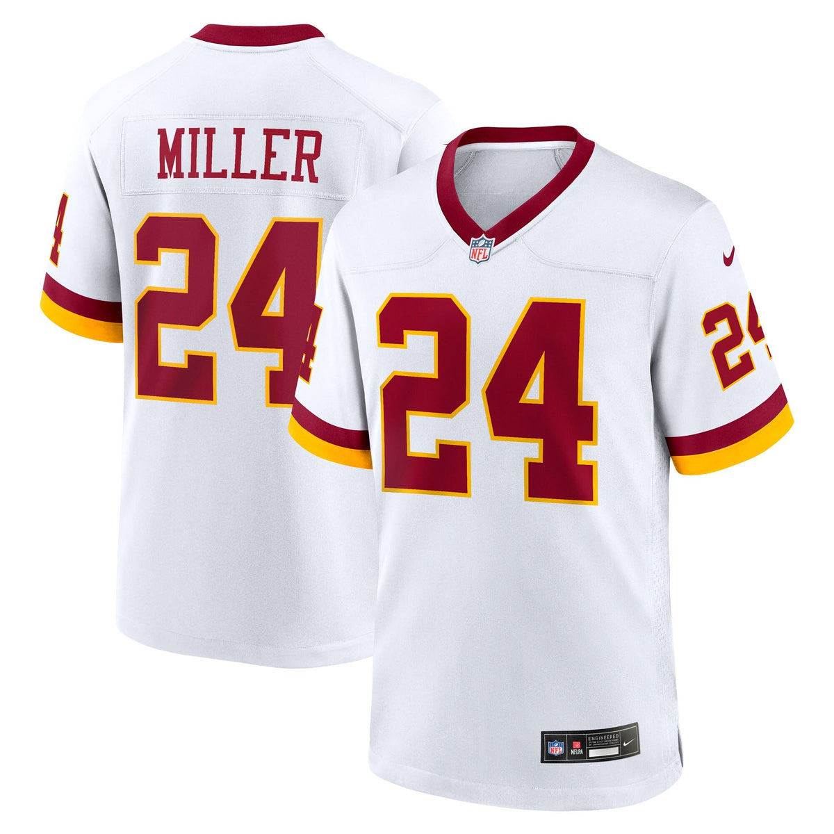 Washington Commanders Von Miller White Alternate 2 Super Bowl Era Game Football Jersey