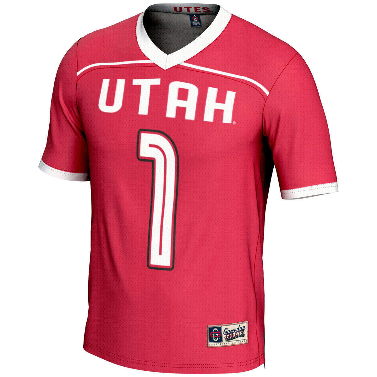 Utah Utes #1 Lightweight Lacrosse Jersey - Red