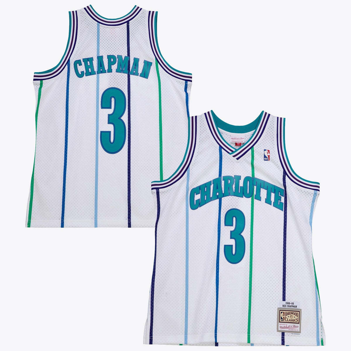 Charlotte Hornets Rex Chapman 1988 Jersey - White