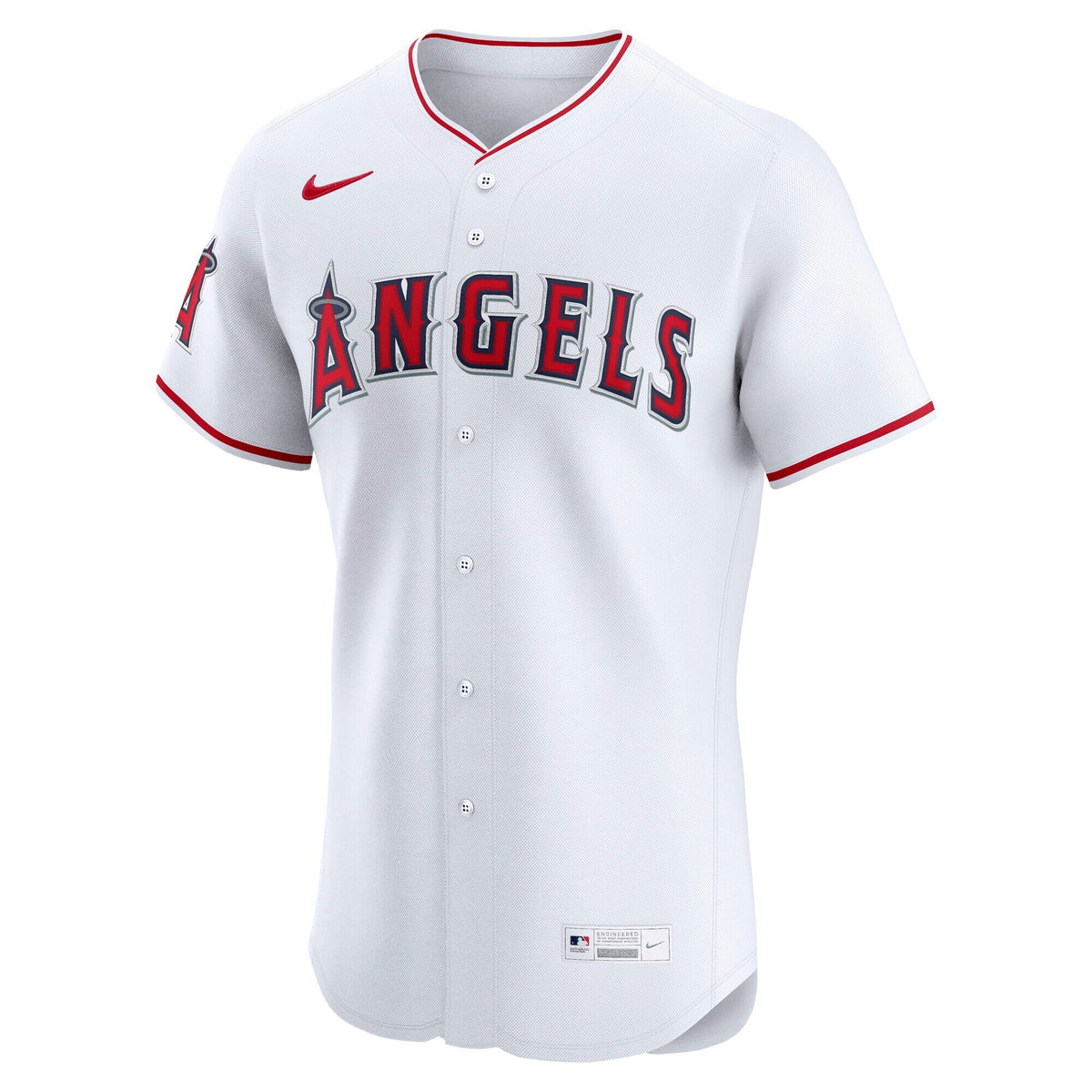 Los Angeles Angels White Home Elite Baseball Jersey