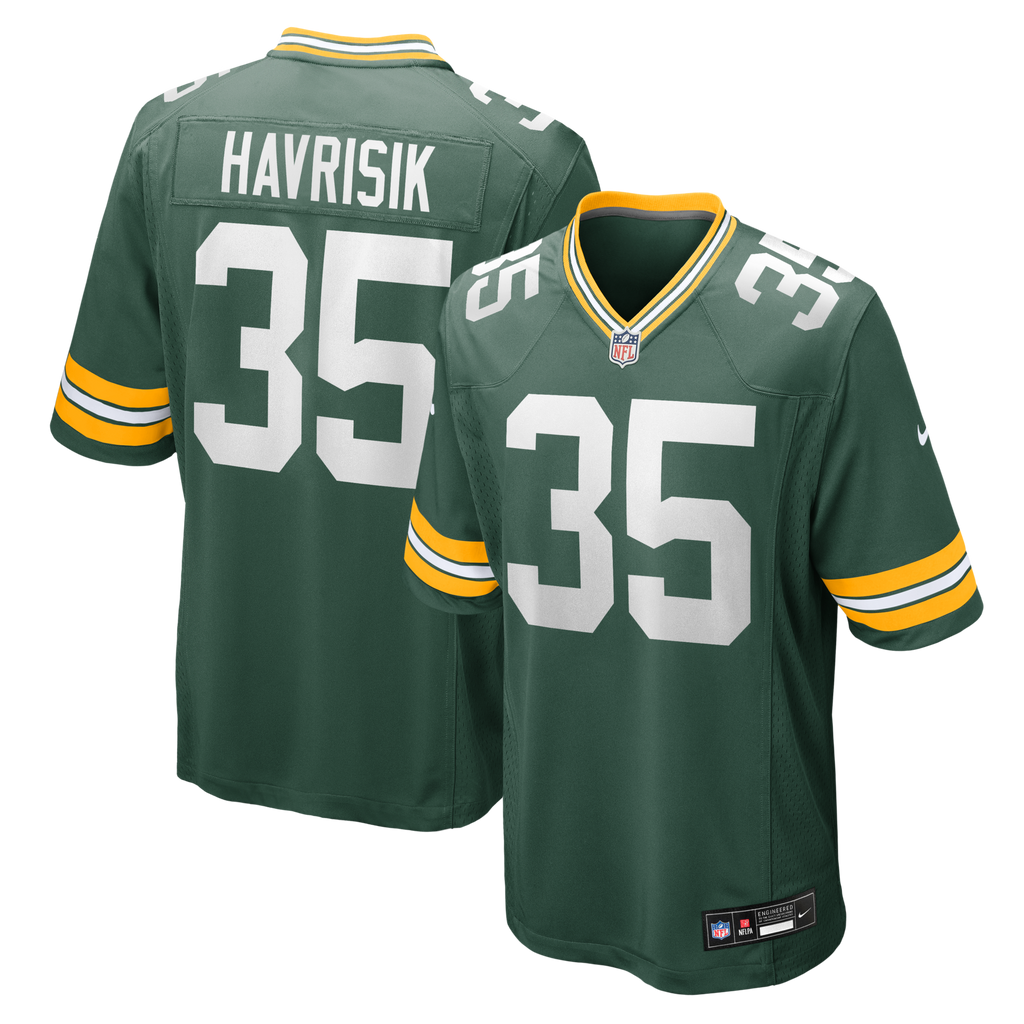 Green Bay Packers Lucas Havrisik Green Team Game Football Jersey