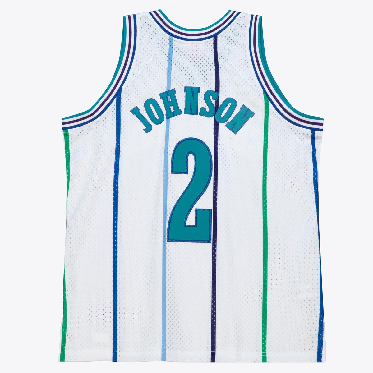 Charlotte Hornets Larry Johnson 1992 Jersey - White