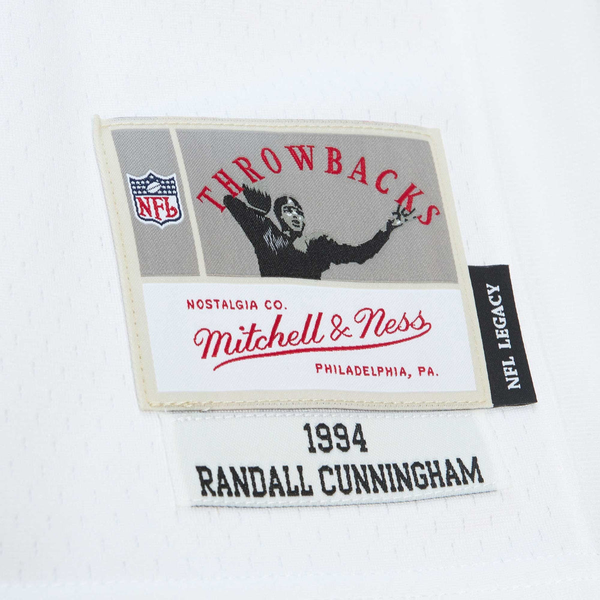 Philadelphia Eagles Randall Cunningham White Legacy Replica Football Jersey