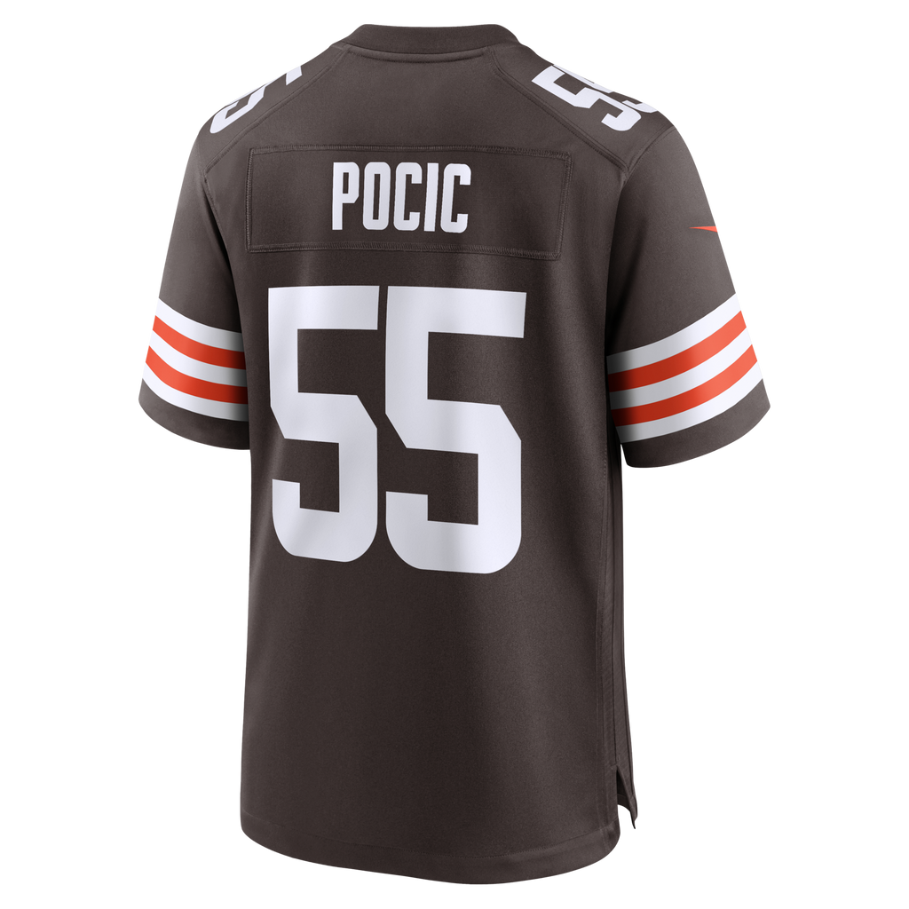 Cleveland Browns Ethan Pocic Brown Game Football Jersey