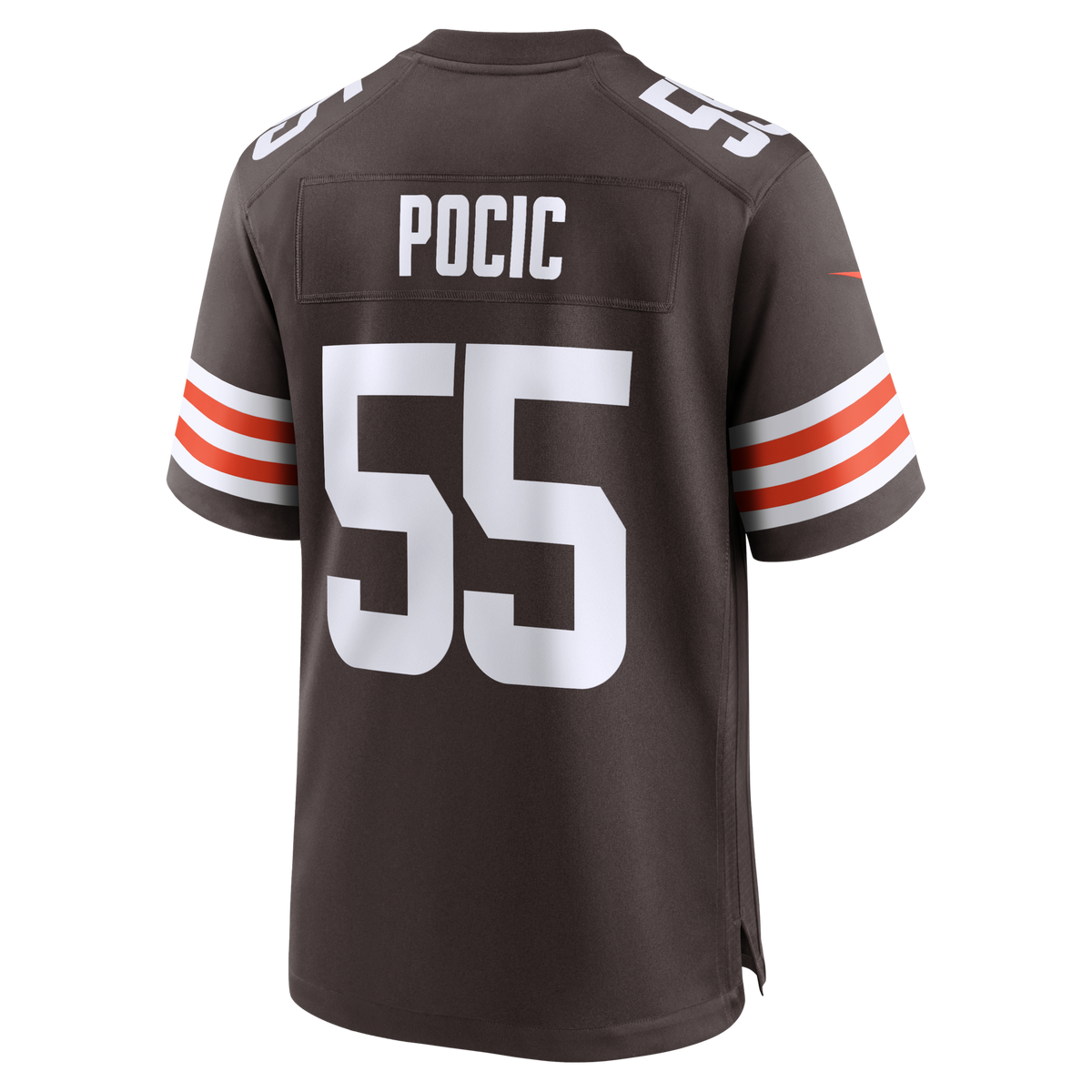 Cleveland Browns Ethan Pocic Brown Game Football Jersey