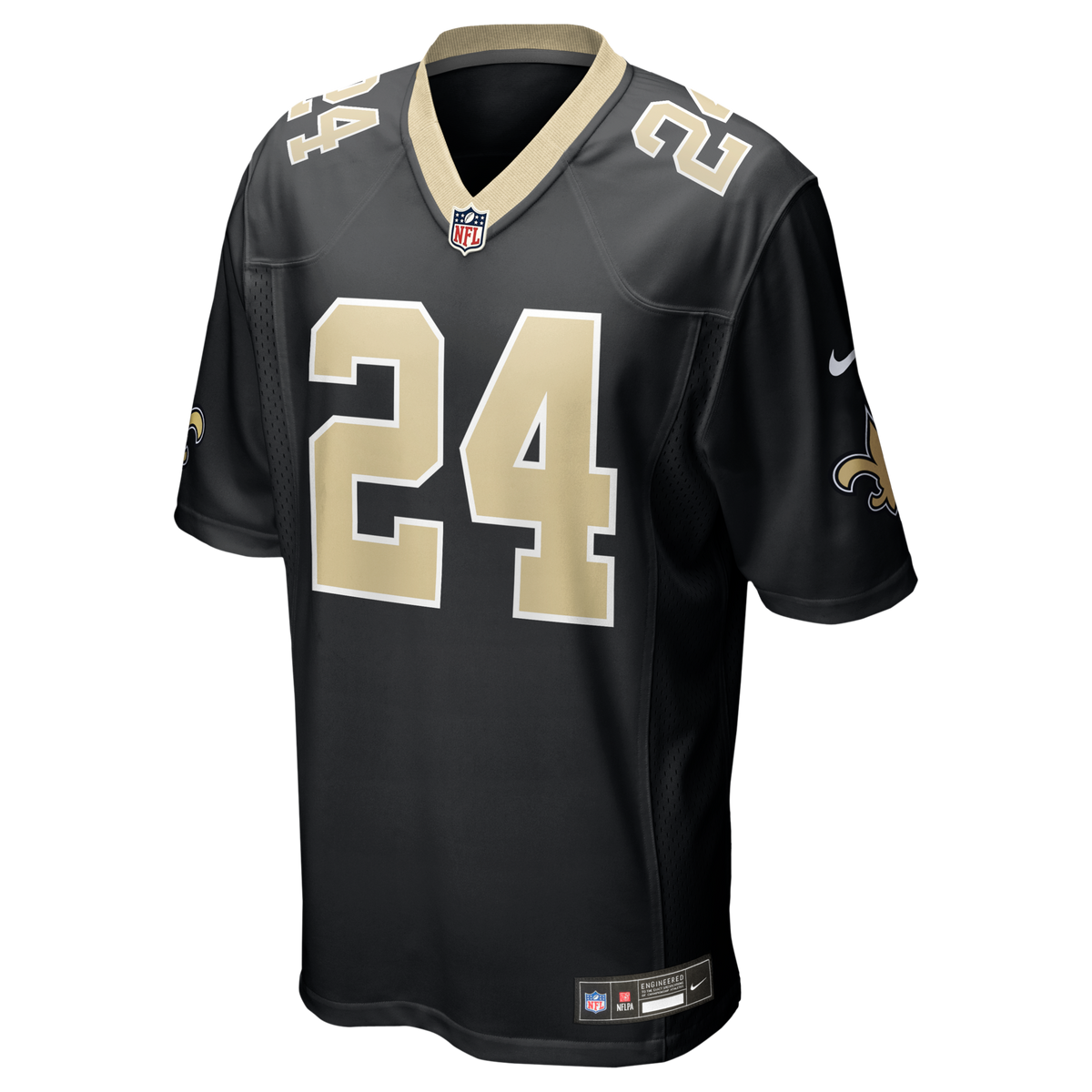 New Orleans Saints Devin Neal Black Team Game Football Jersey