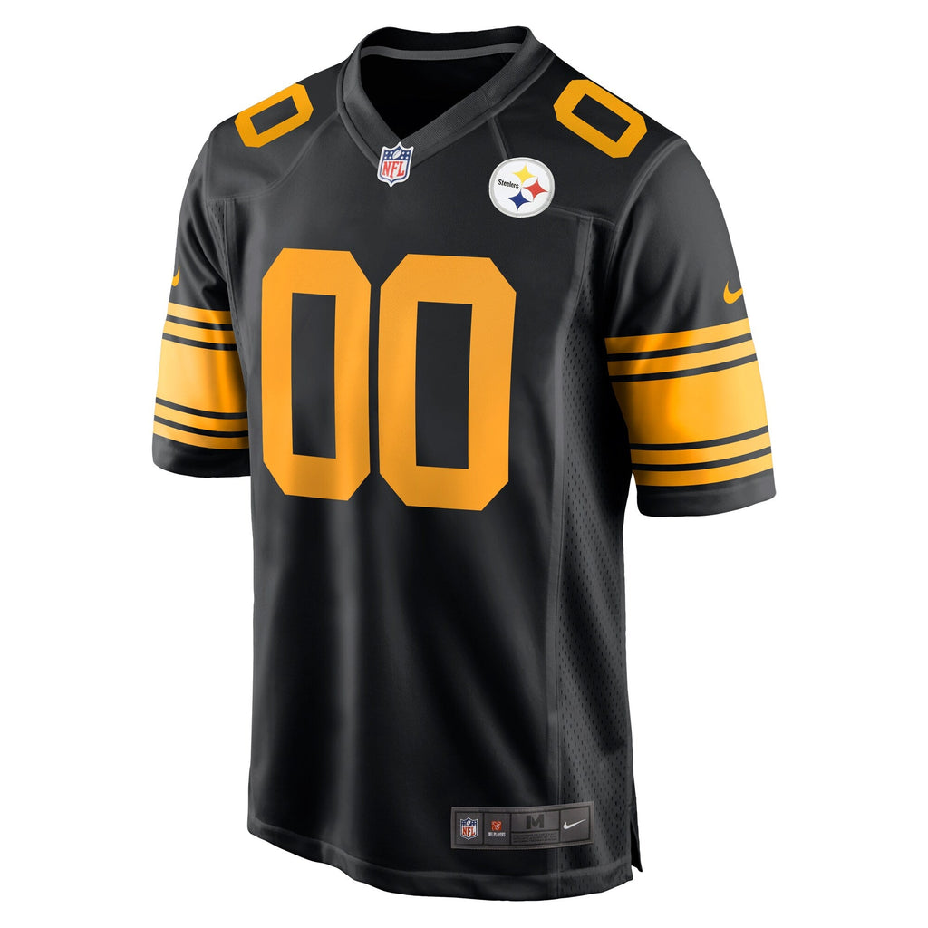 Pittsburgh Steelers Black Alternate Custom Game Football Jersey