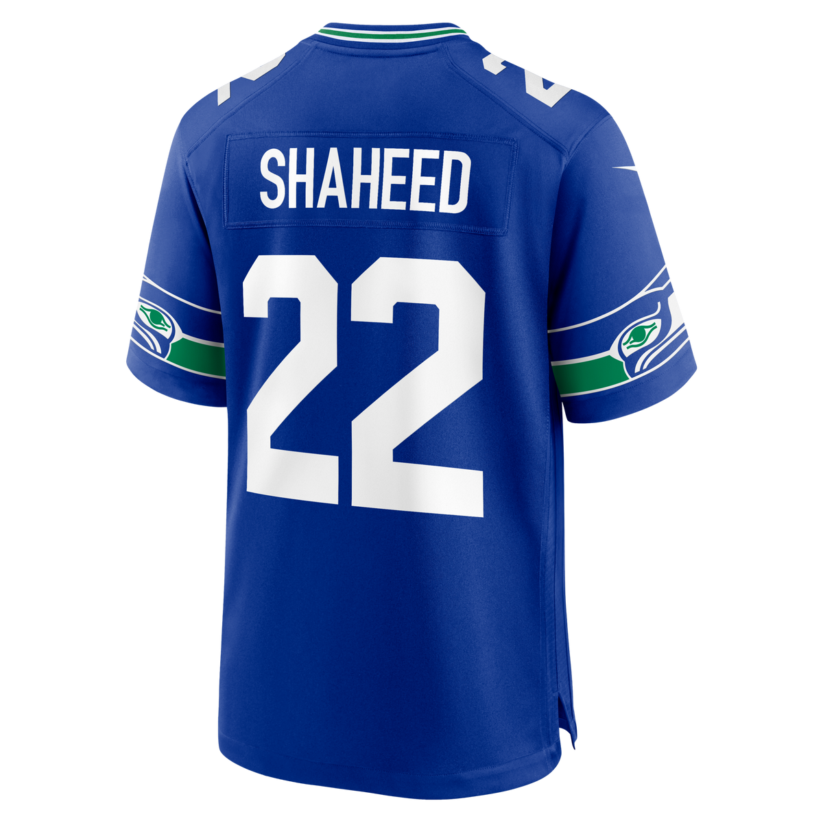 Seattle Seahawks Rashid Shaheed Royal Alternate Game Football Jersey