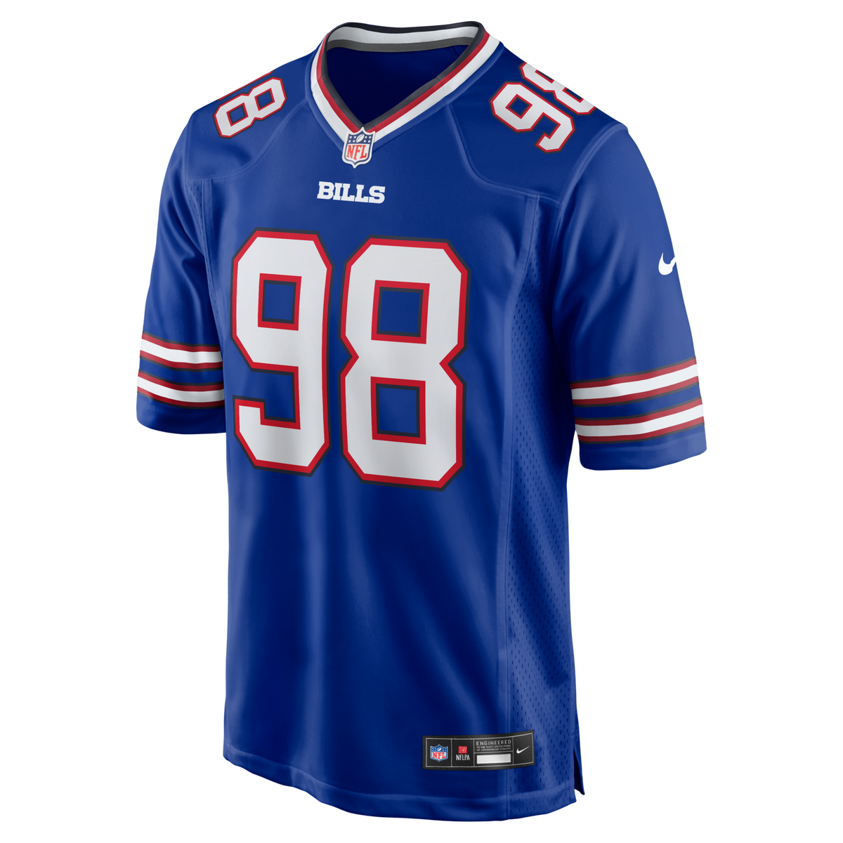 Buffalo Bills T.J. Sanders Royal Team Game Football Jersey