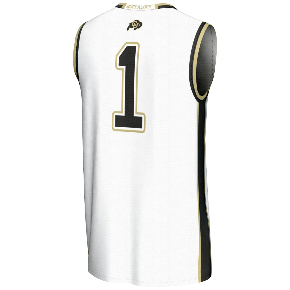 #1 Colorado Buffaloes Replica Lightweight Basketball Jersey - White