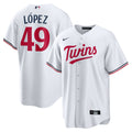 Minnesota Twins Pablo López White Home Replica Player Baseball Jersey