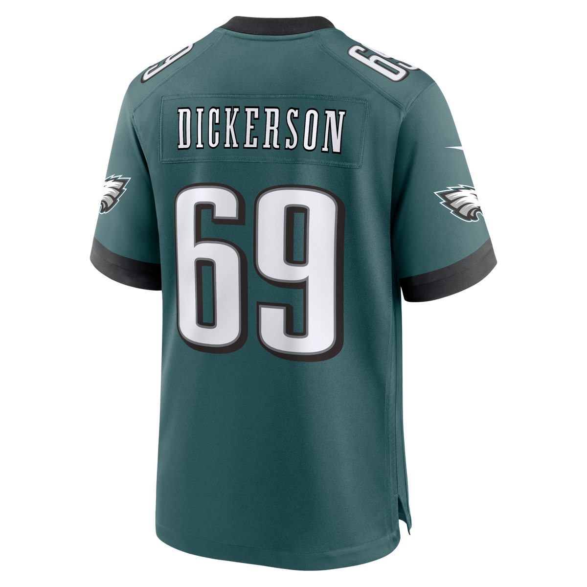 Philadelphia Eagles Landon Dickerson Midnight Green Team Game Football Jersey
