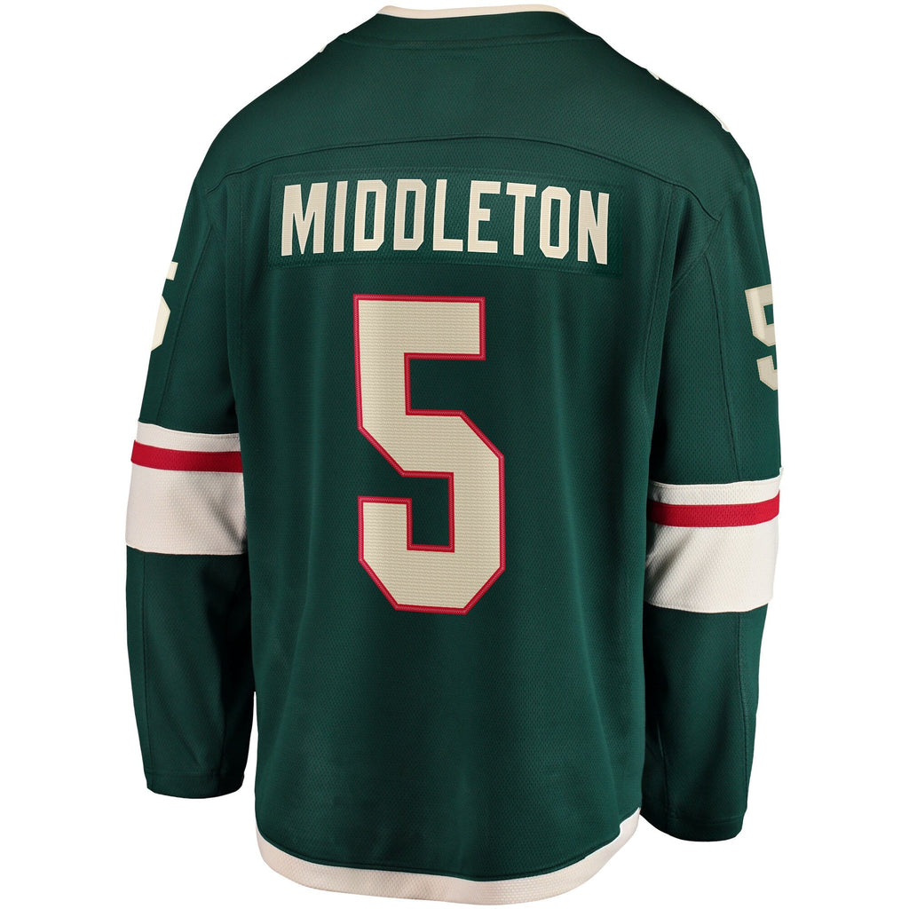 Minnesota Wild Jake Middleton Green Home Breakaway Player Hockey Jersey
