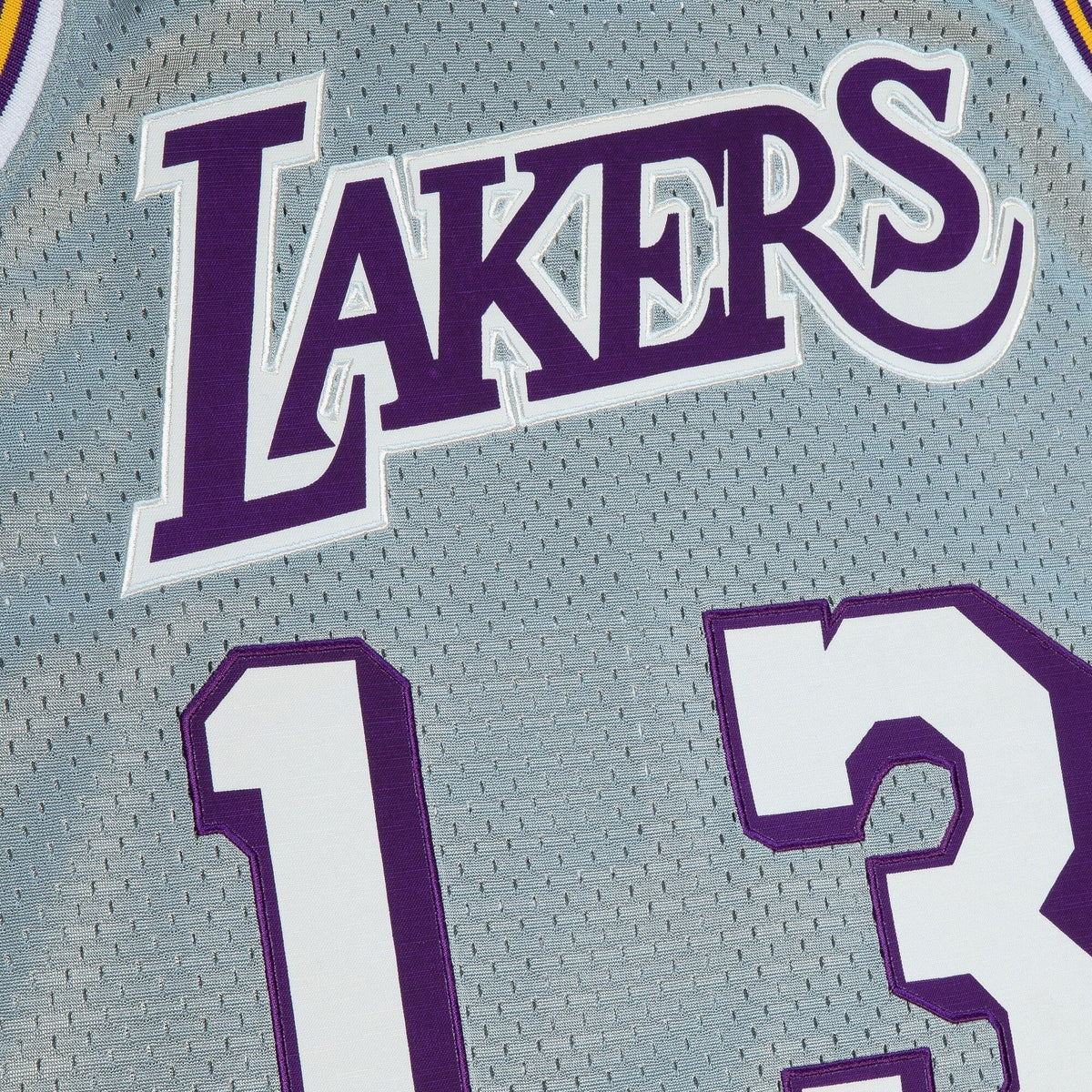 Los Angeles Lakers 1971 75th Swingman Jersey - Silver - Style 204329779