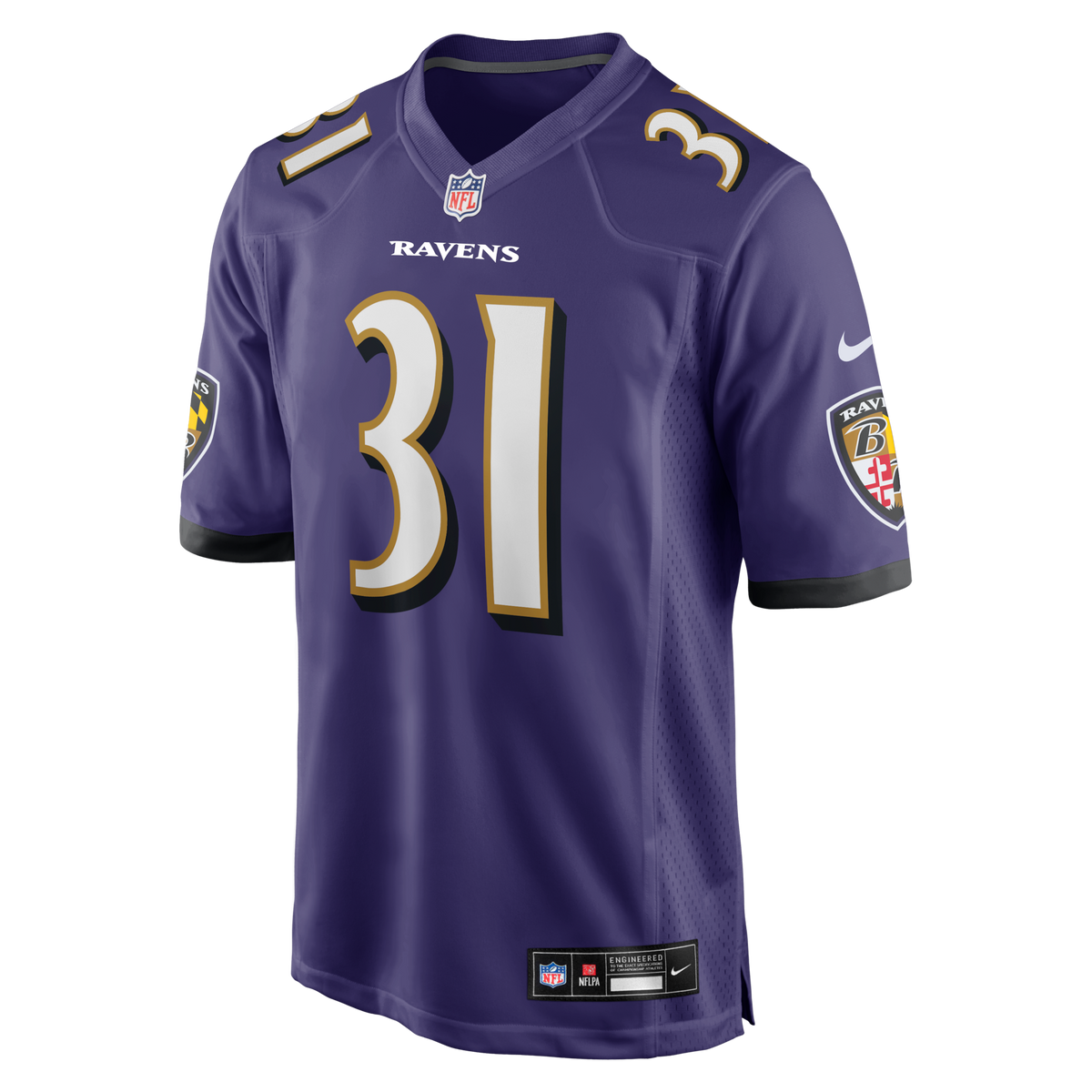Baltimore Ravens Jamal Lewis Purple Game Retired Player Football Jersey