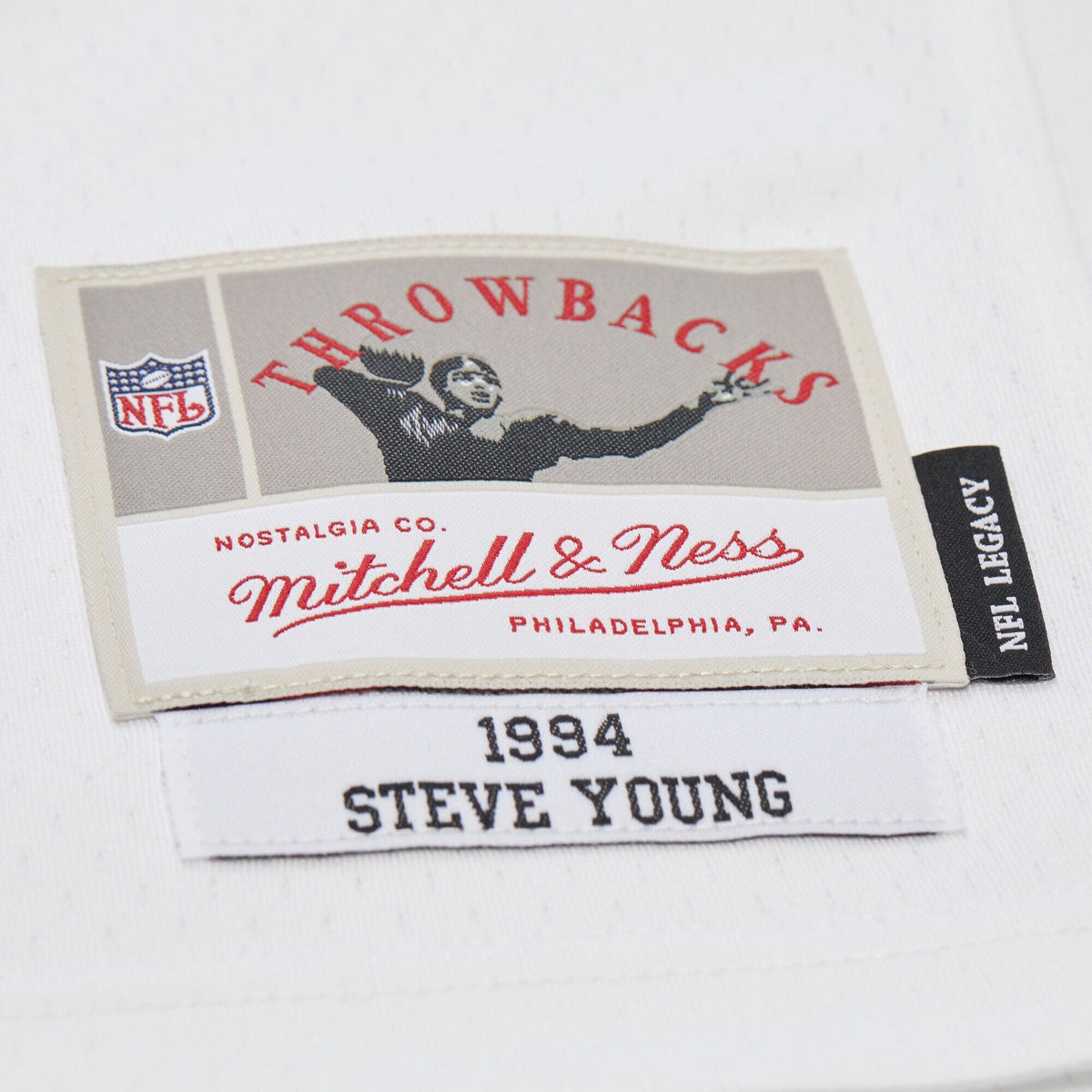 San Francisco 49ers Steve Young White 1994 Legacy Replica Football Jersey