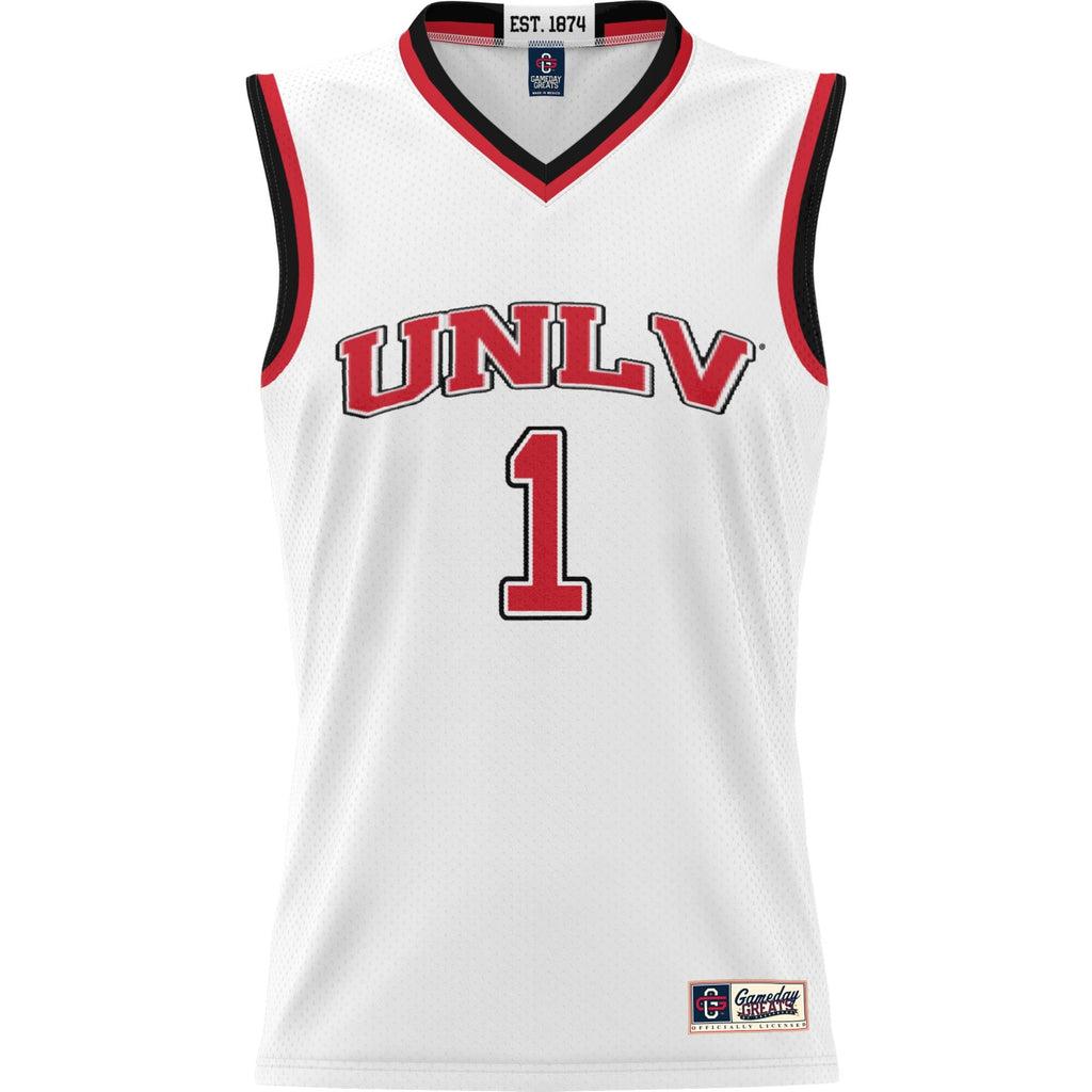 #1 UNLV Rebels Lightweight Basketball Jersey - White