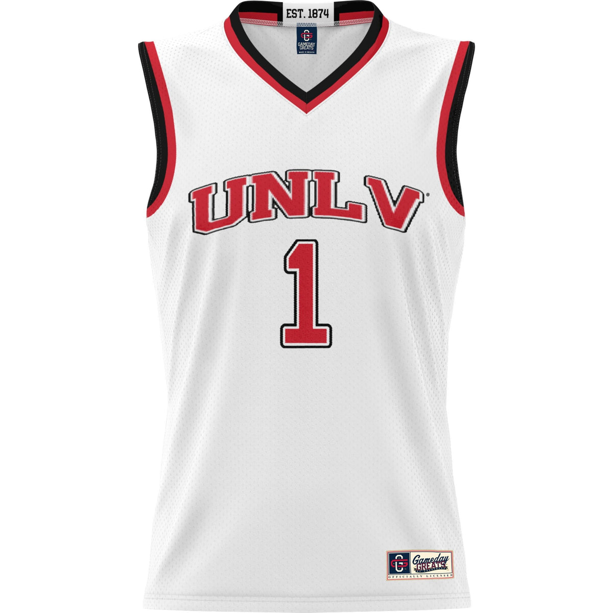 #1 UNLV Rebels Lightweight Basketball Jersey - White