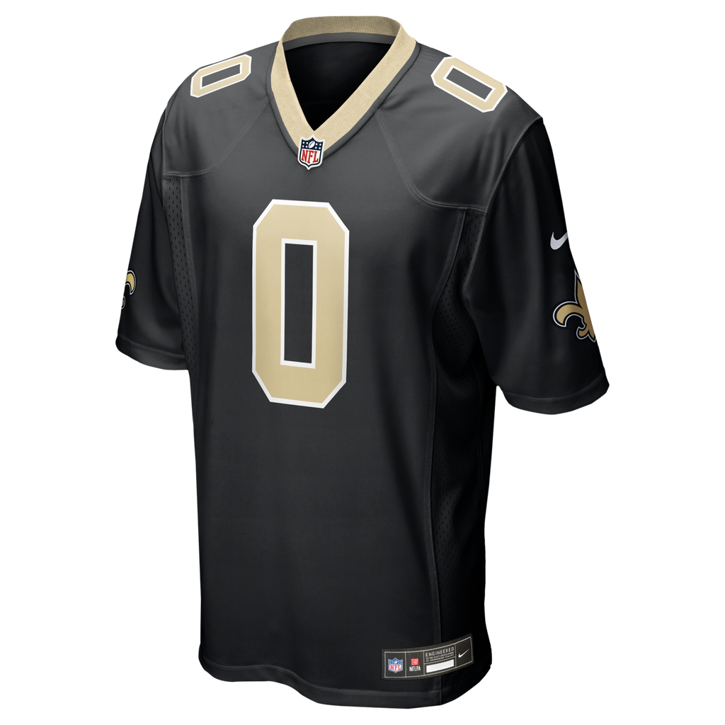 New Orleans Saints Ugo Amadi Black Team Game Football Jersey