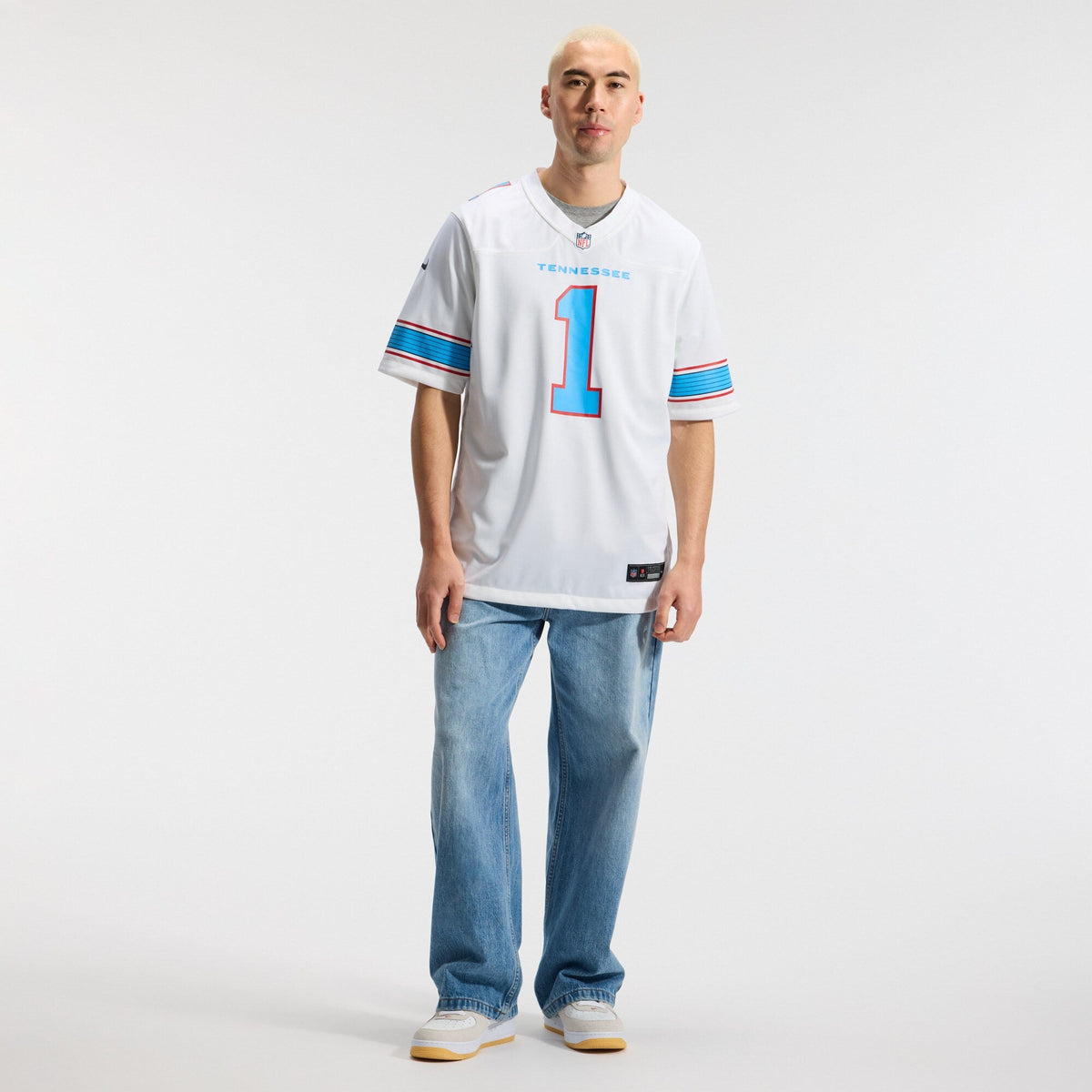 Tennessee Titans Cameron Ward White Game Football Jersey