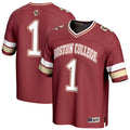 #1 Maroon Boston College Eagles Lightweight Collegiate Football Fashion Jersey
