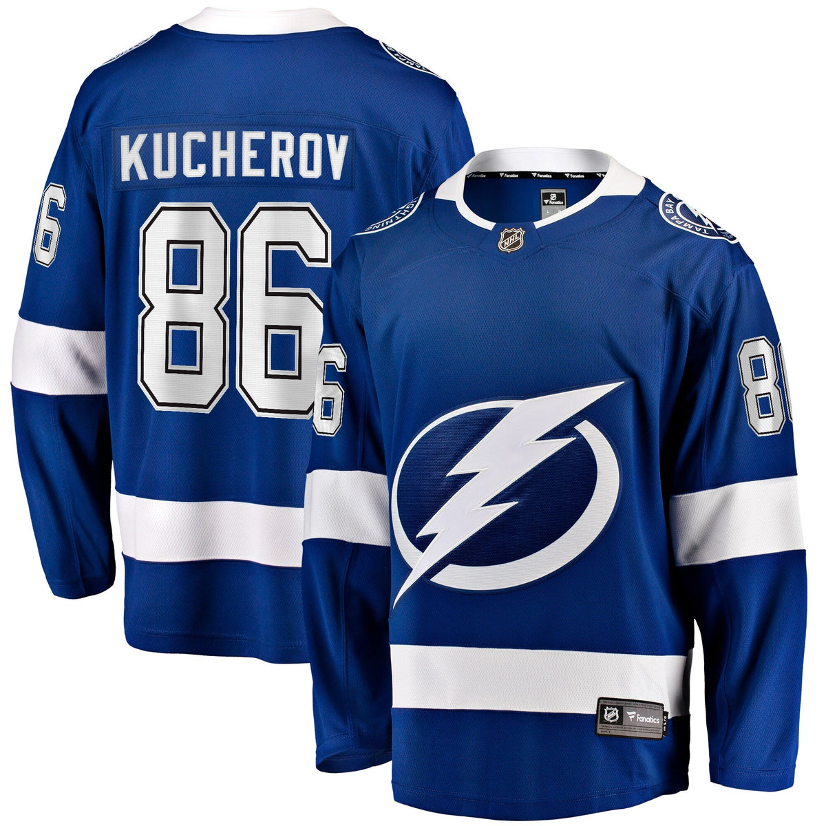 Tampa Bay Lightning Nikita Kucherov Blue Home Breakaway Hockey Jersey