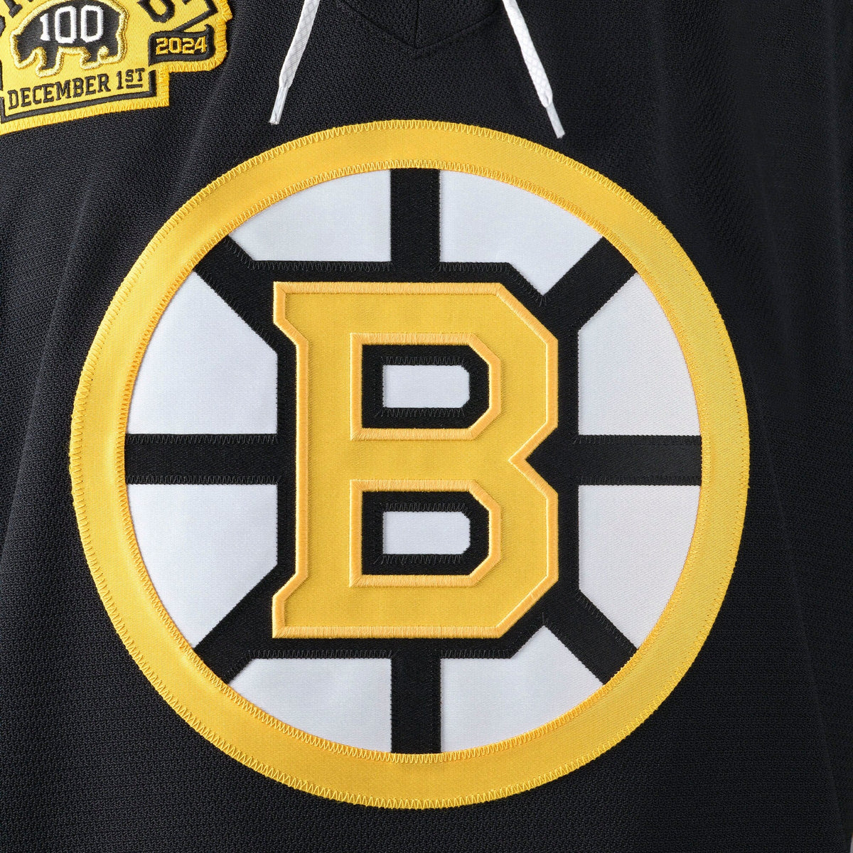 Boston Bruins Black 100th Anniversary Pro Jersey