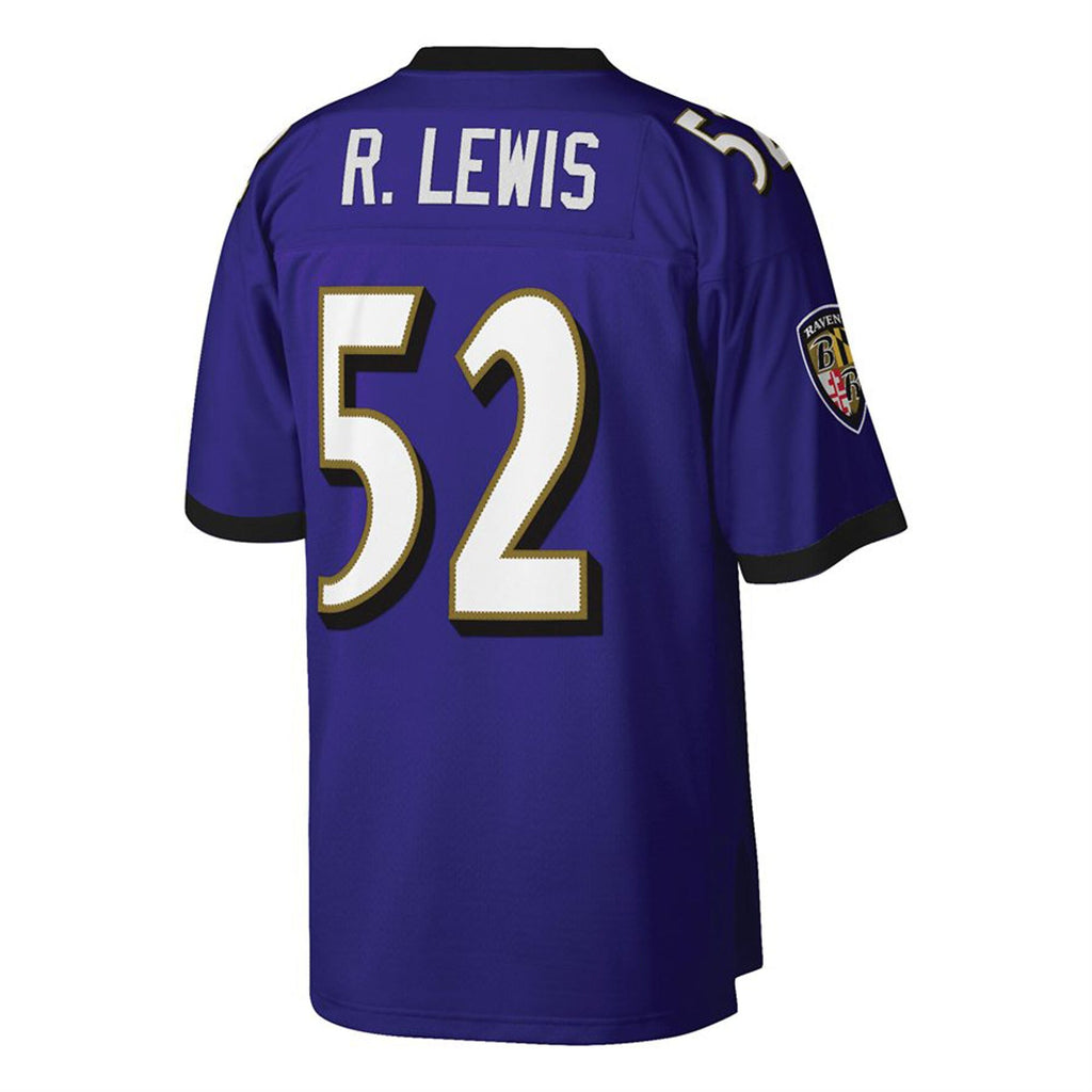 Baltimore Ravens Ray Lewis Purple Big & Tall 2000 Retired Player Replica Football Jersey