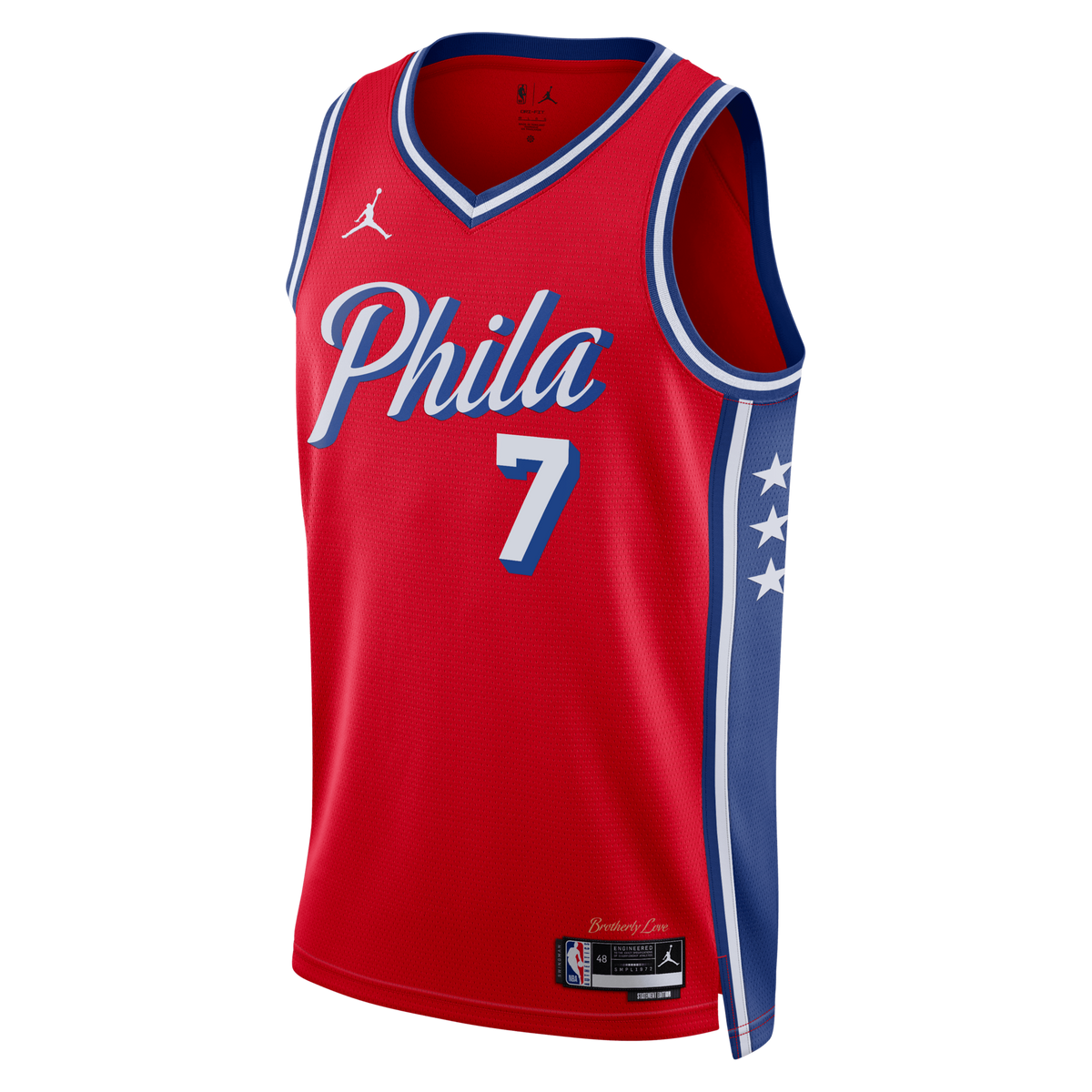 hiladelphia 76ers Statement Edition Swingman Jersey - Red - Jaylen Brown