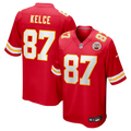 Kansas City Chiefs Travis Kelce Red Game Football Jersey