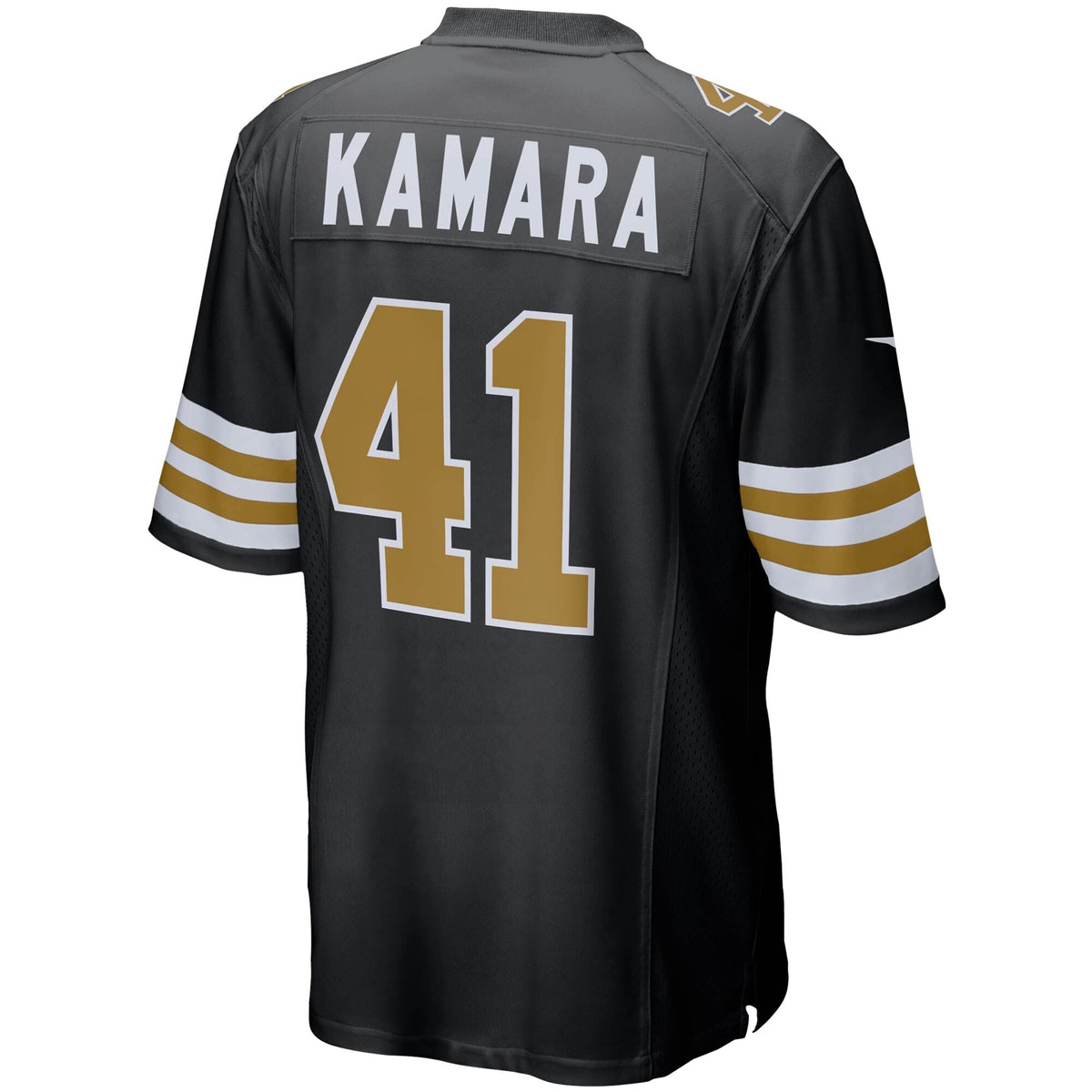 New Orleans Saints Alvin Kamara Black Alternate Game Football Jersey